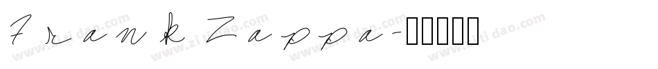 Frank Zappa字体转换
